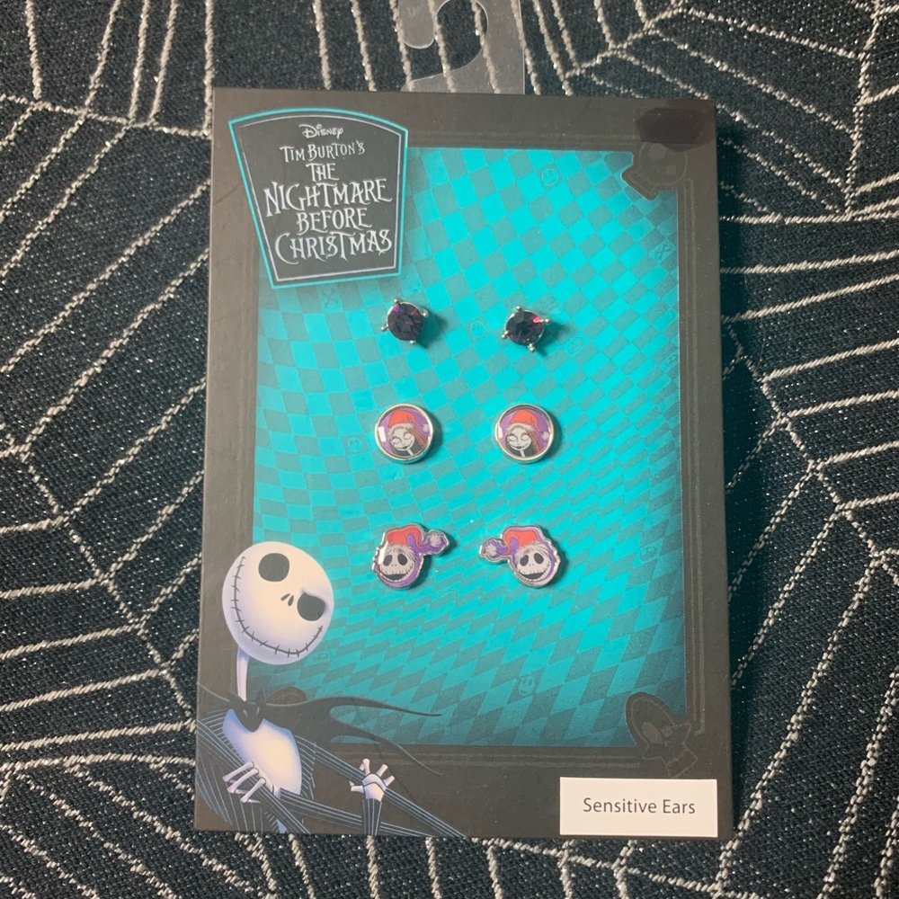 Nightmare Before Christmas 3 pc Earrings Set
